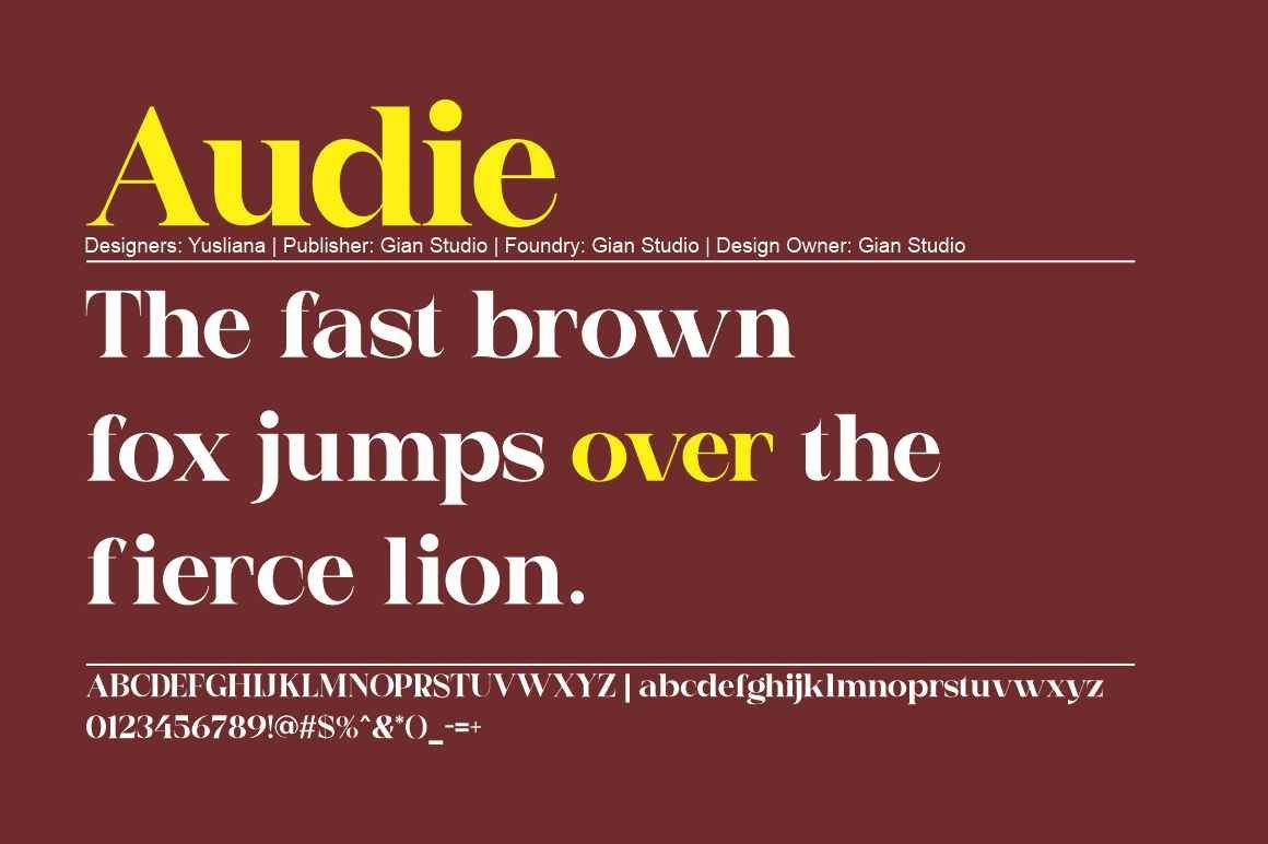 Audie serif