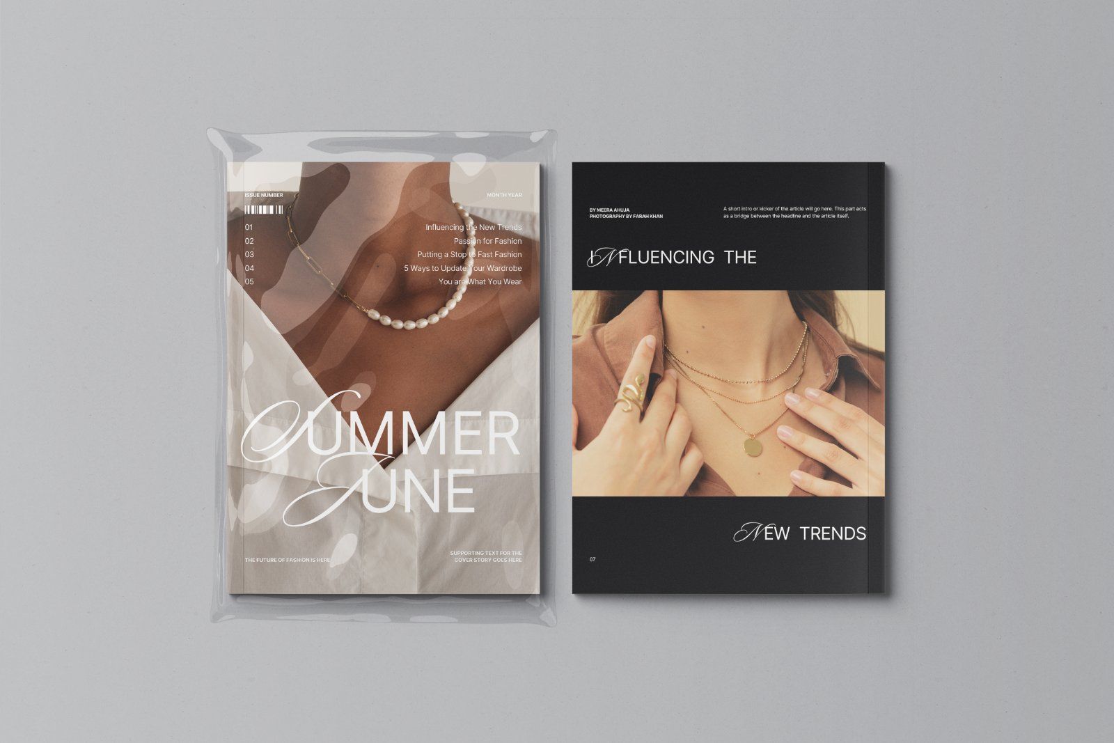 US Letter Magazine Mockup