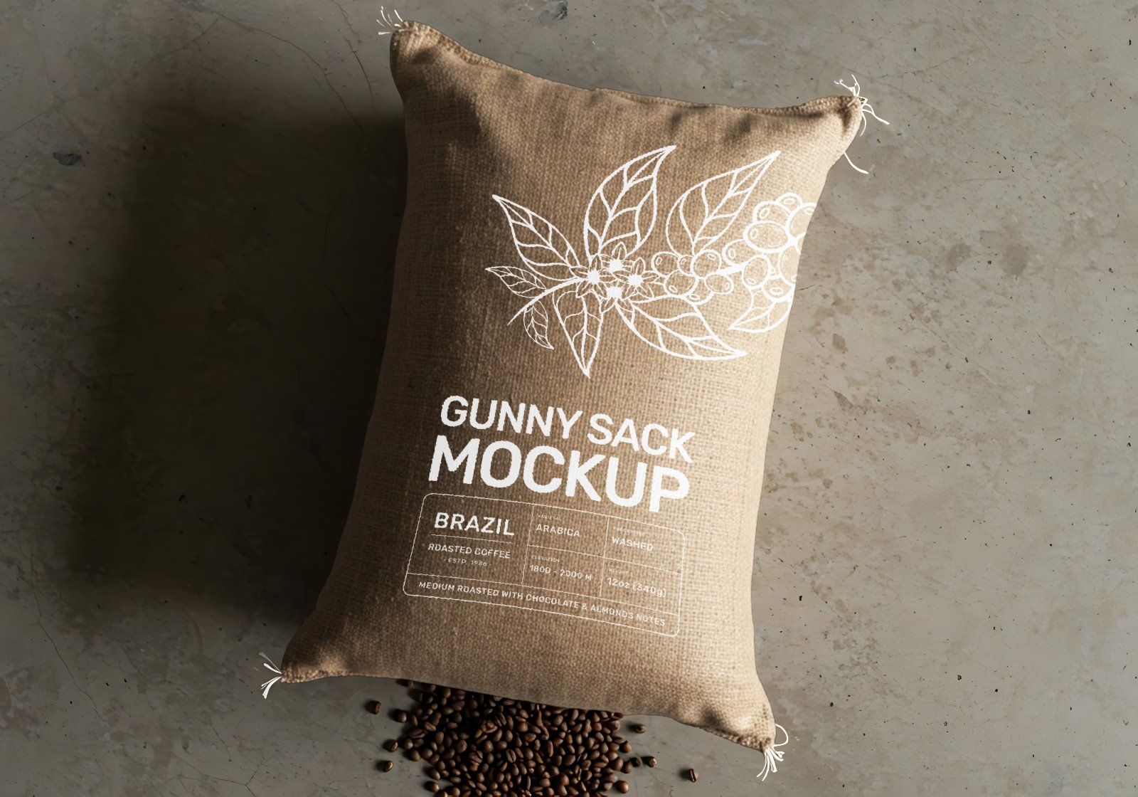 15 Coffee Factory Mockups – PSD Pouch, Can, Sack, Box, Billboard & Farm Branding Kit