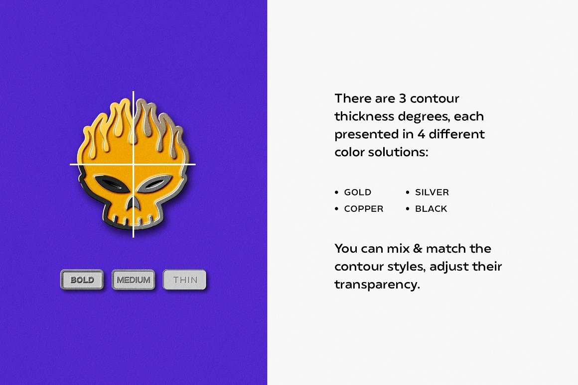 Metallic Enamel Pin Mockups