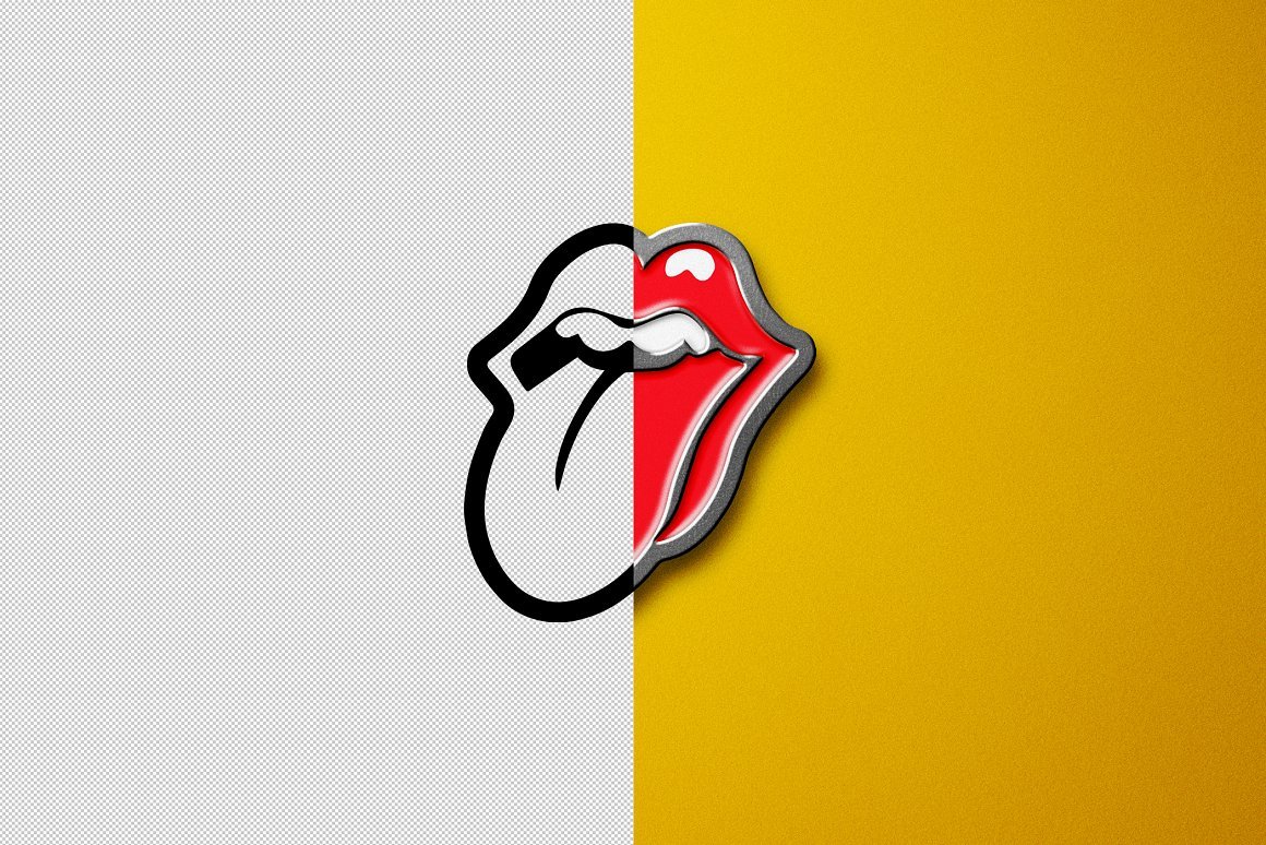 Metallic Enamel Pin Mockups