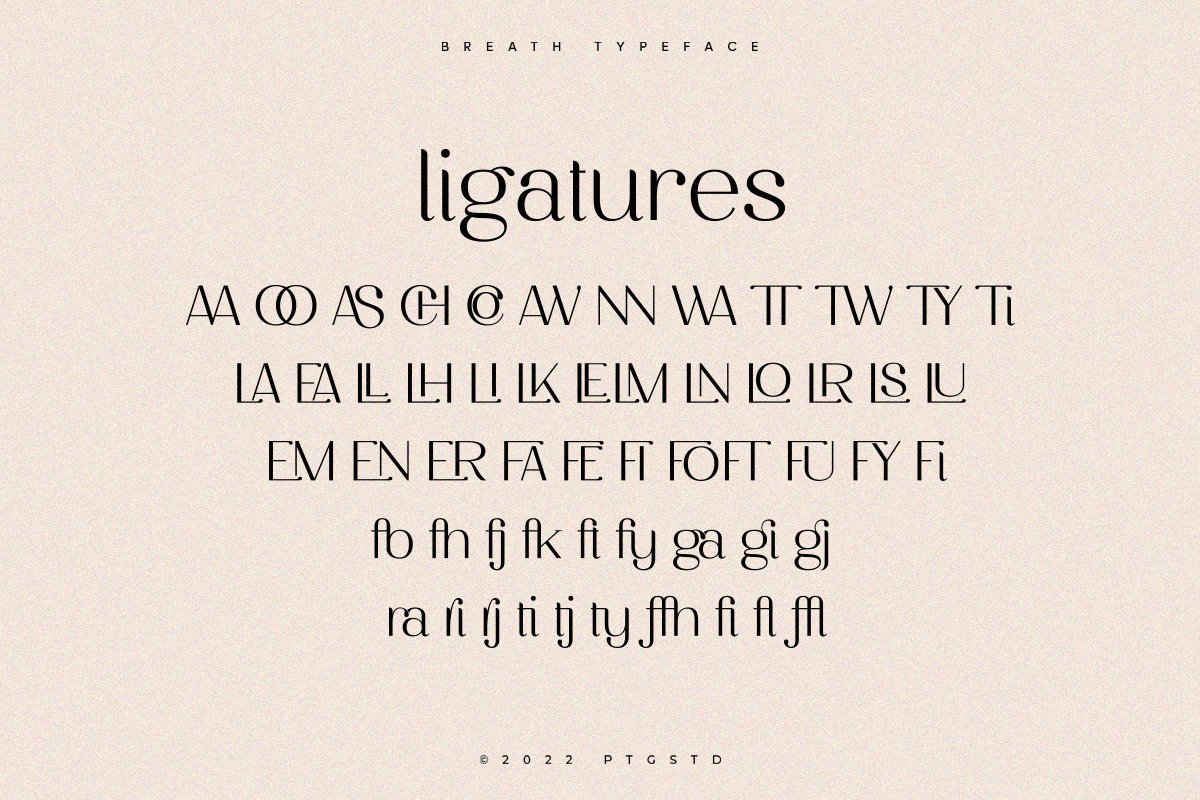 Breath | Modern Ligature Serif