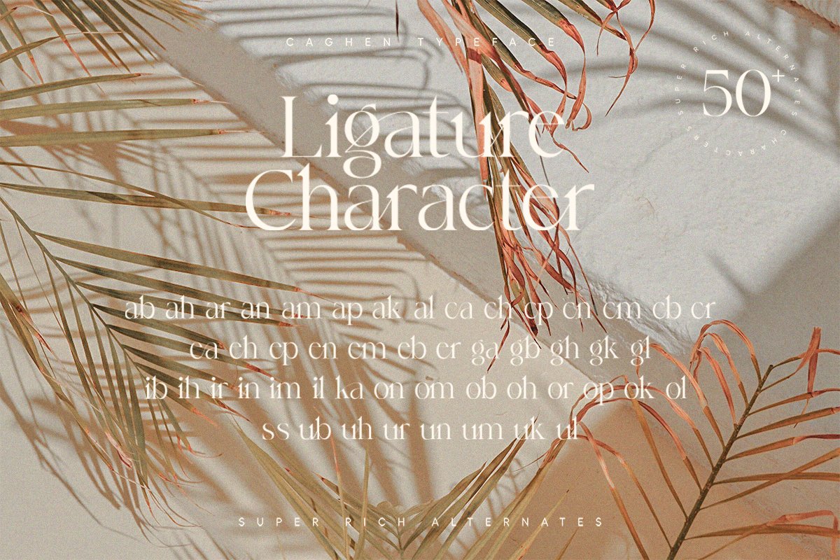 Caghen | Rich Ligature Serif