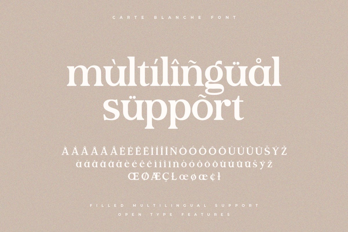 Carte Blanche | Stunning Serif Font