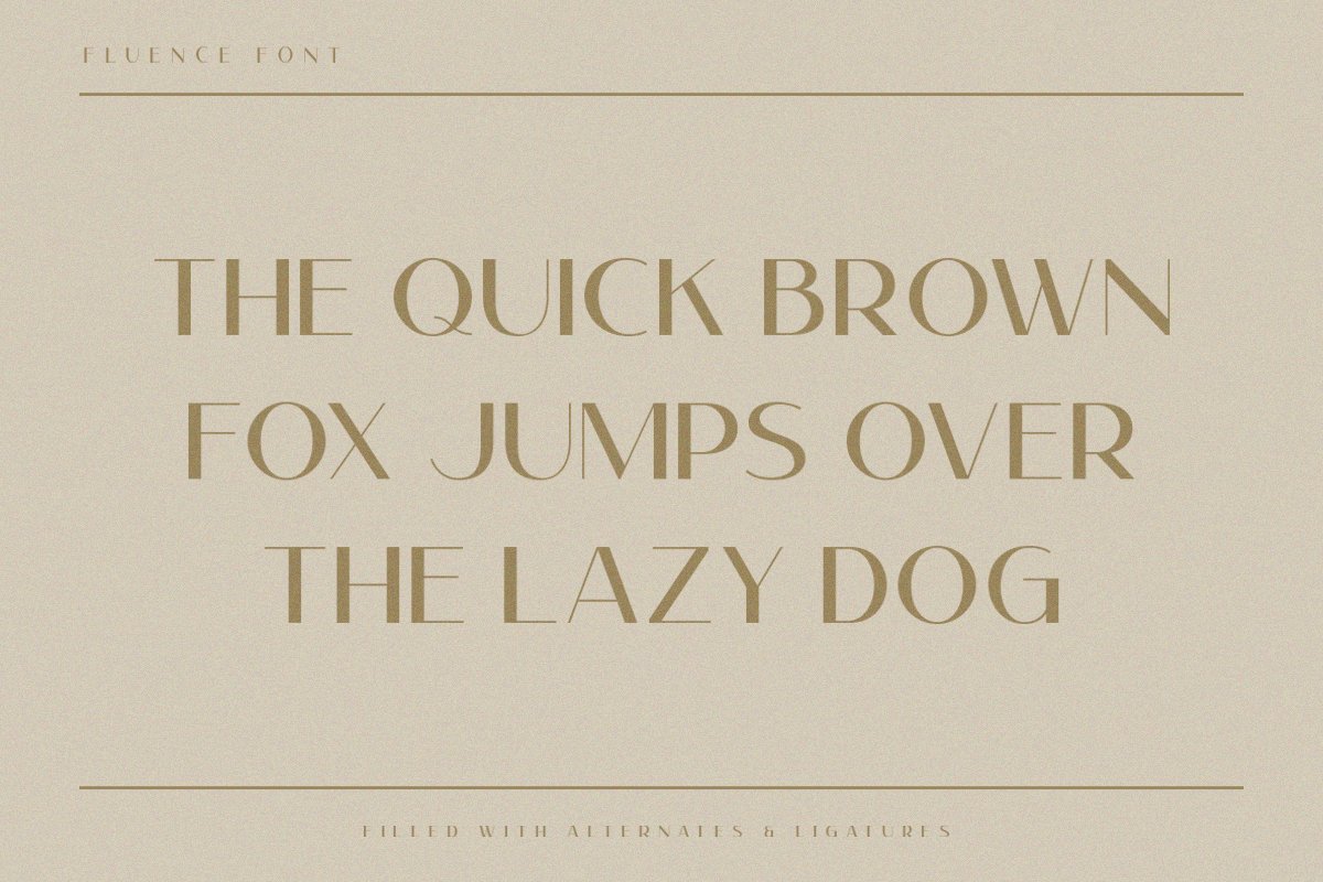 Fluence | Elegant Modern Sans Font