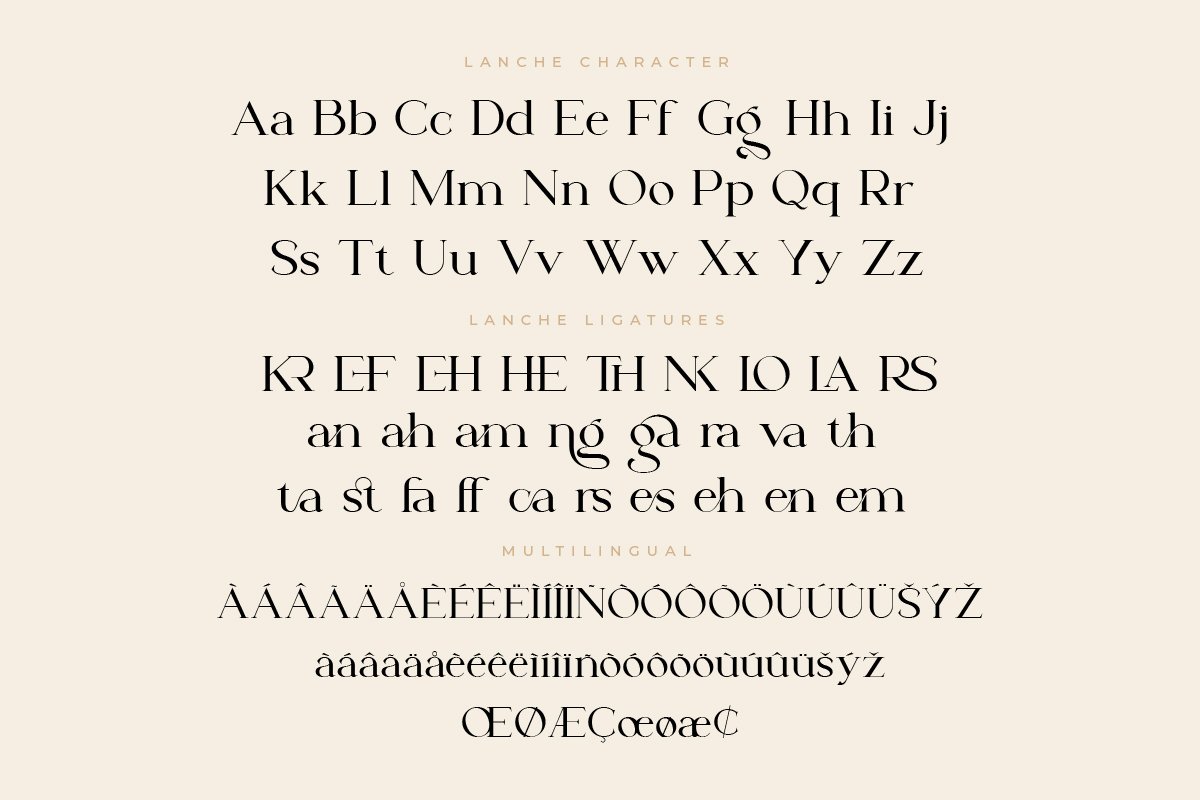 Lanche | Modern Elegant Serif Font