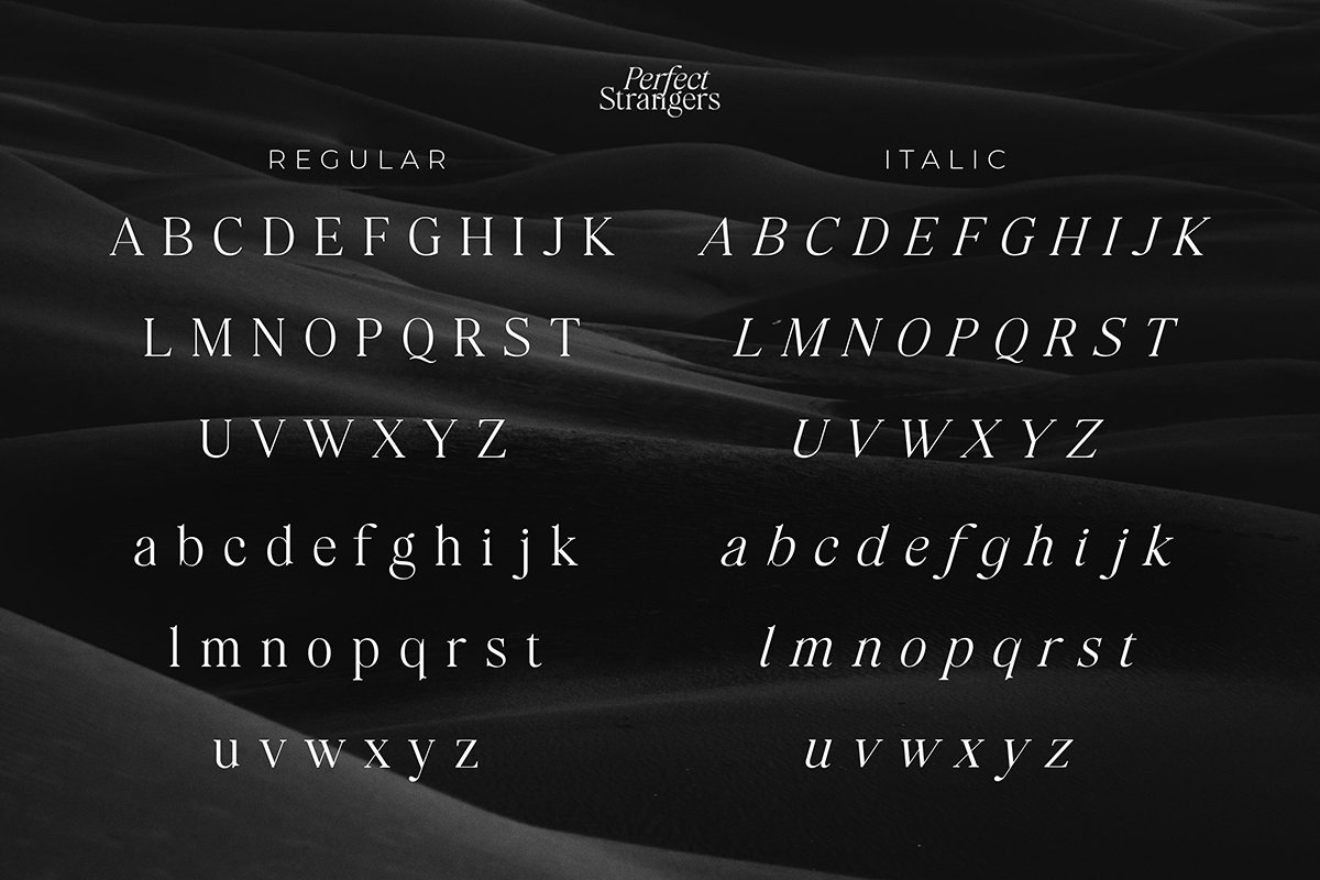 Perfect Strangers I Elegant Serif