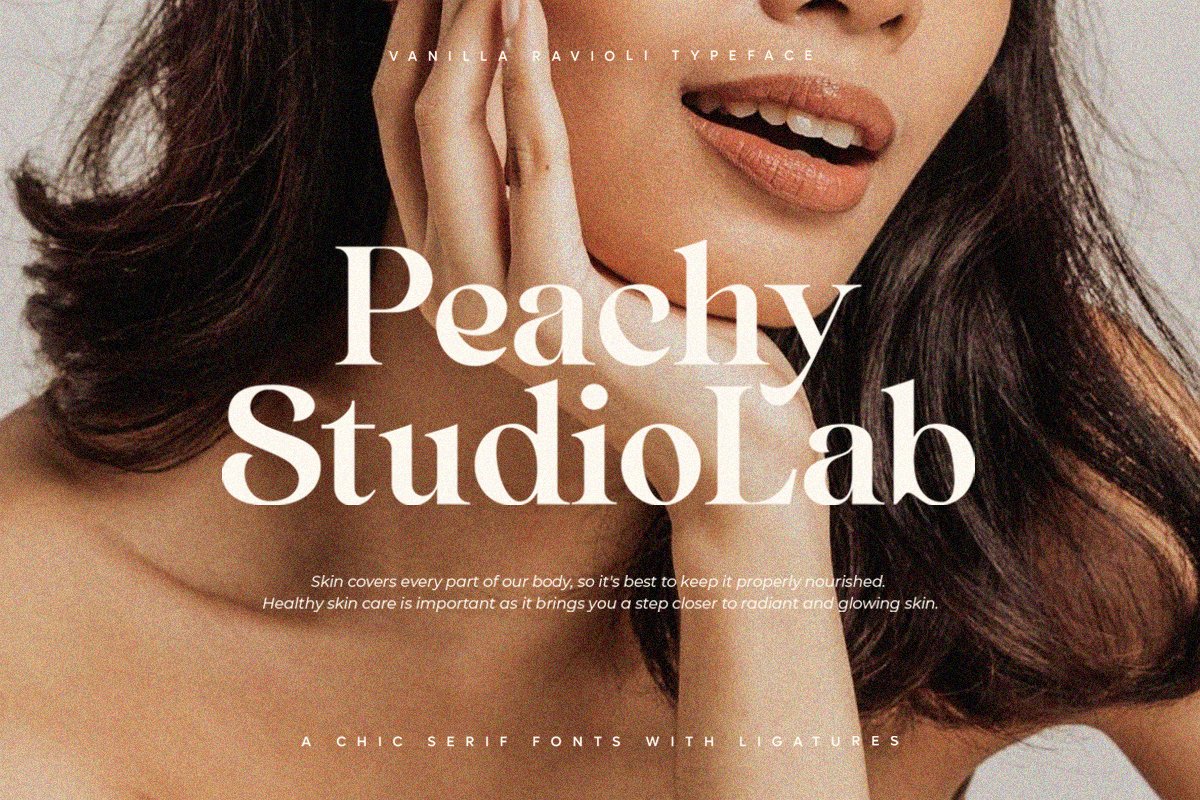 Vanilla Ravioli | Chic Ligature Serif Font