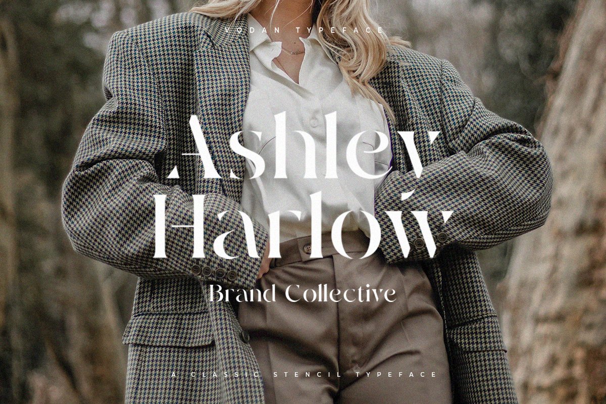 Vodan | Classic Stencil Serif Font