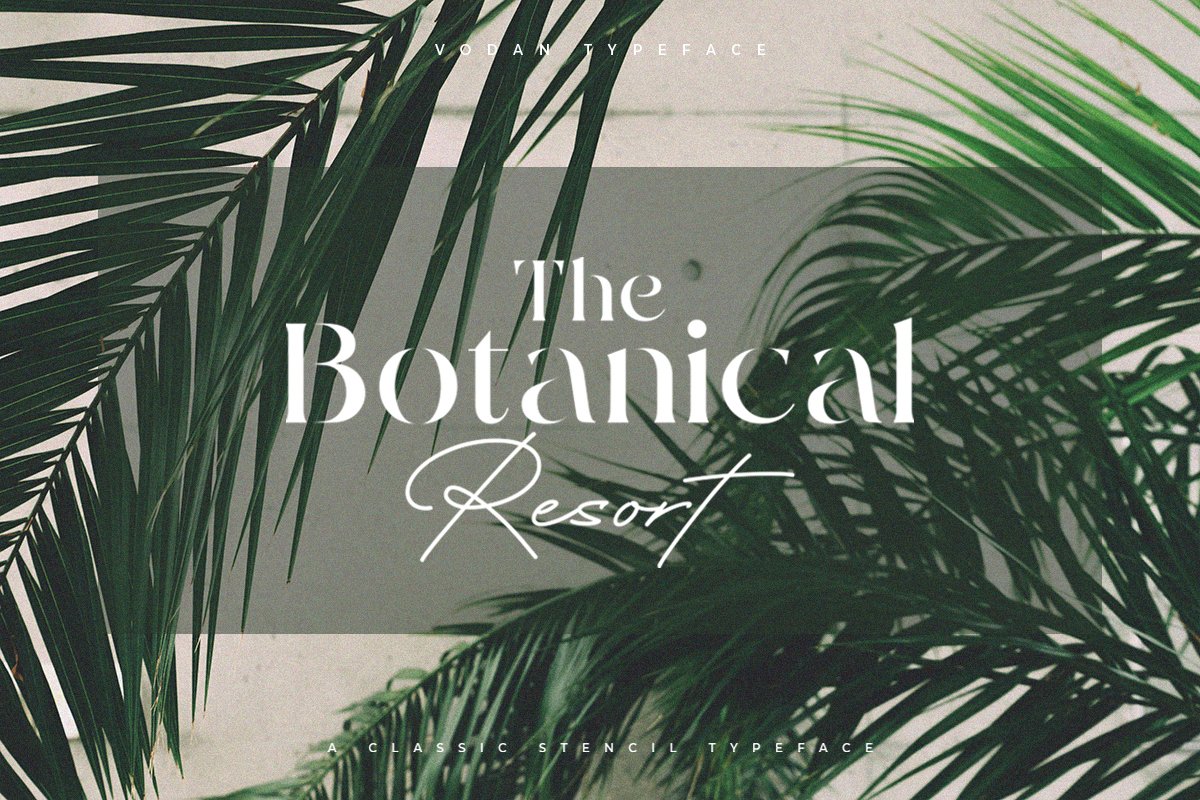 Vodan | Classic Stencil Serif Font