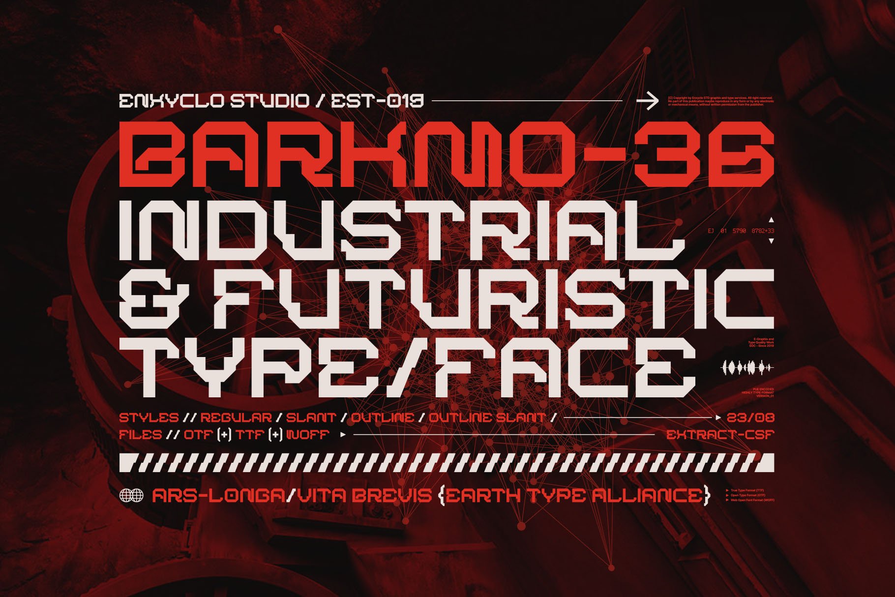 BARKMO36 - Futuristic Mecha Font