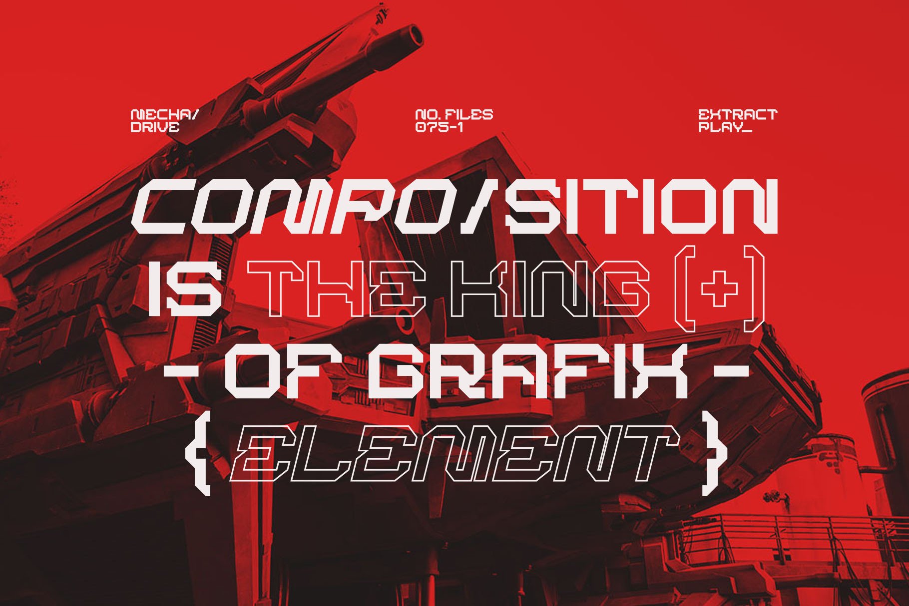 BARKMO36 - Futuristic Mecha Font