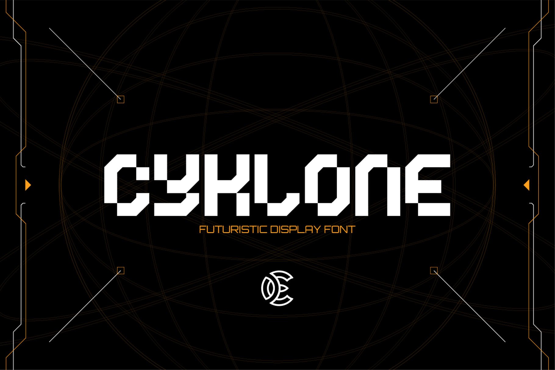 CYKLONE - Futuristic Display Font