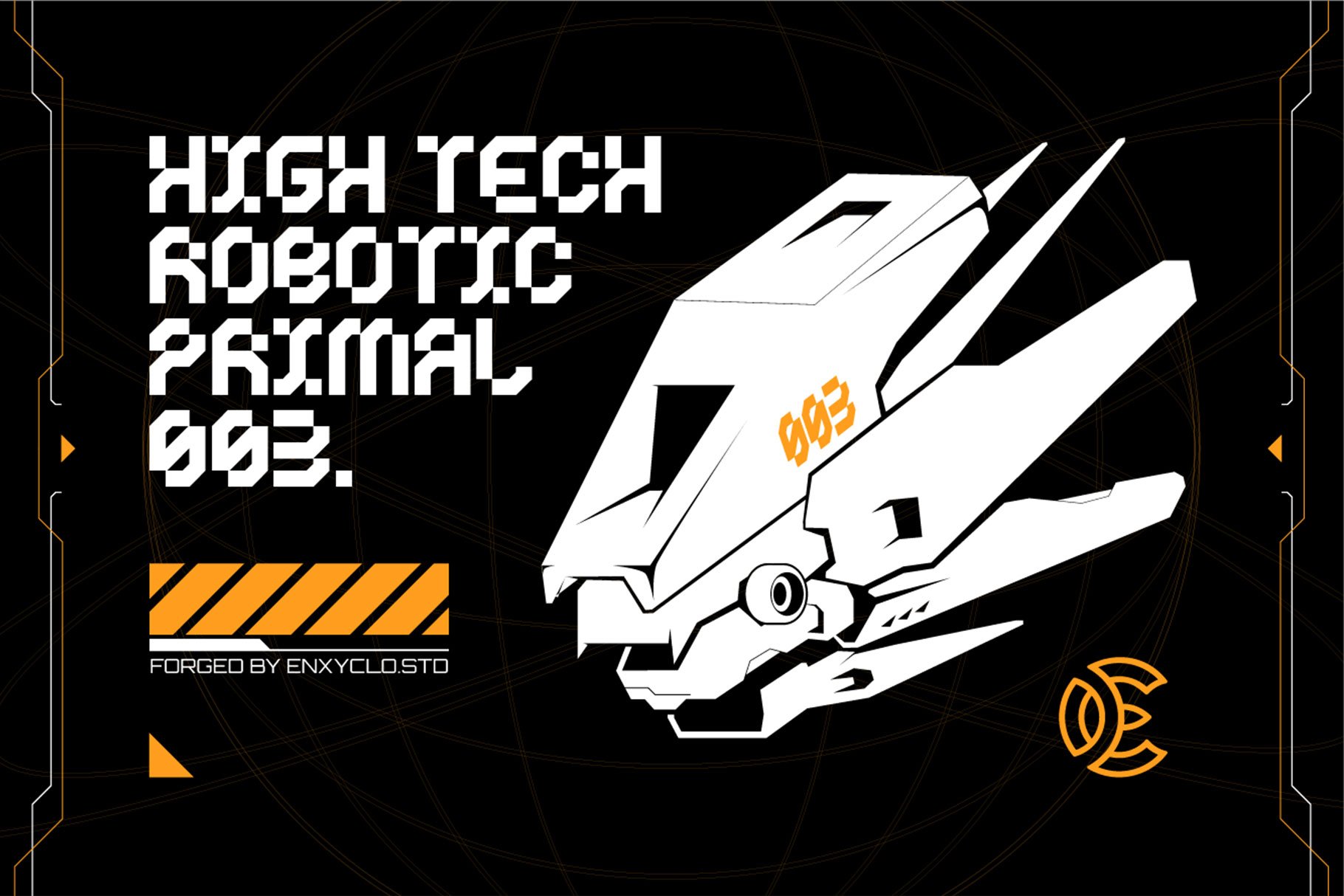 CYKLONE - Futuristic Display Font