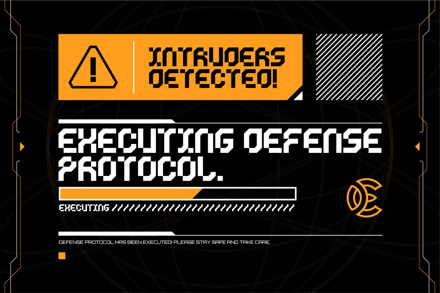 CYKLONE - Futuristic Display Font