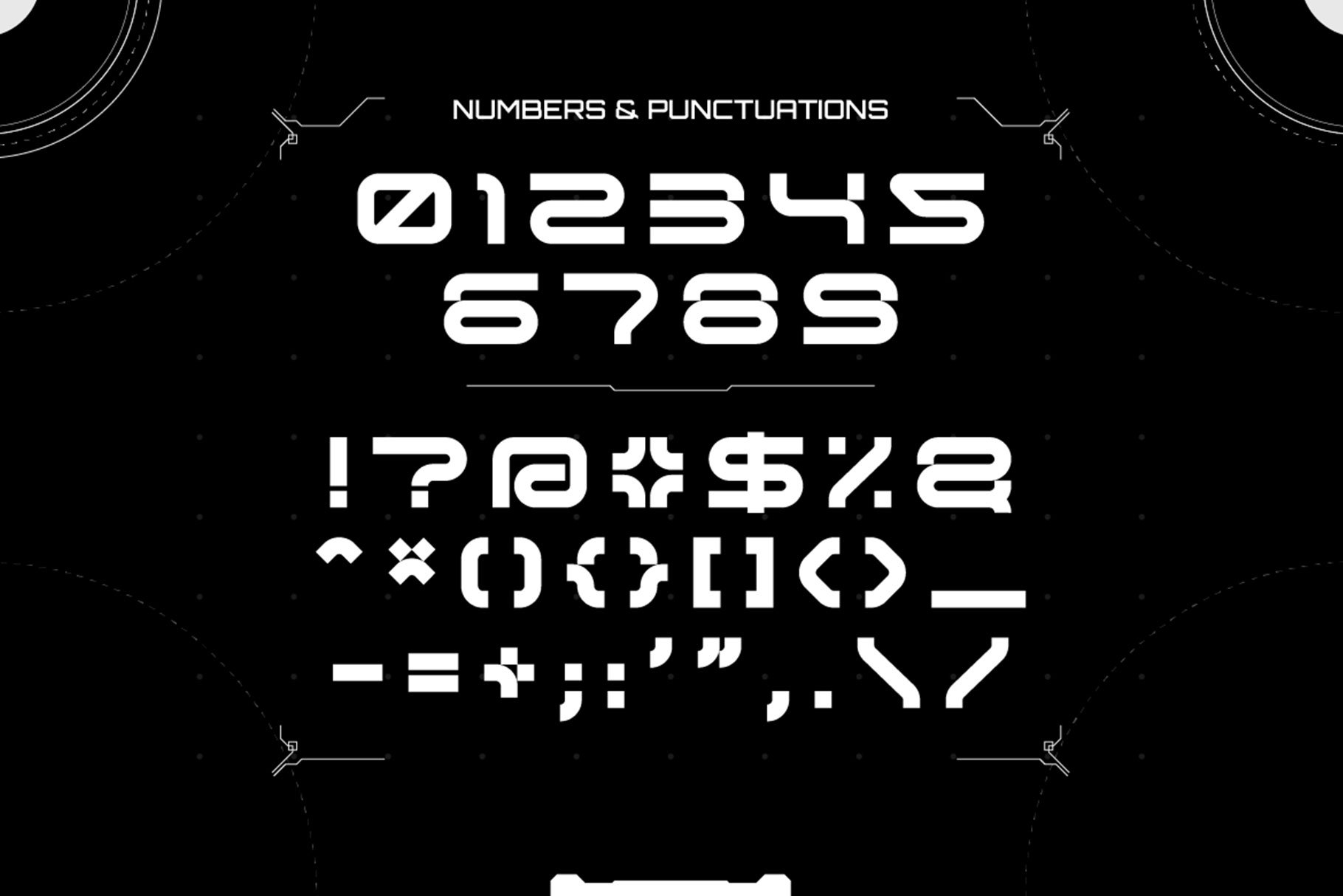 OSCURA - Futuristic Display Font