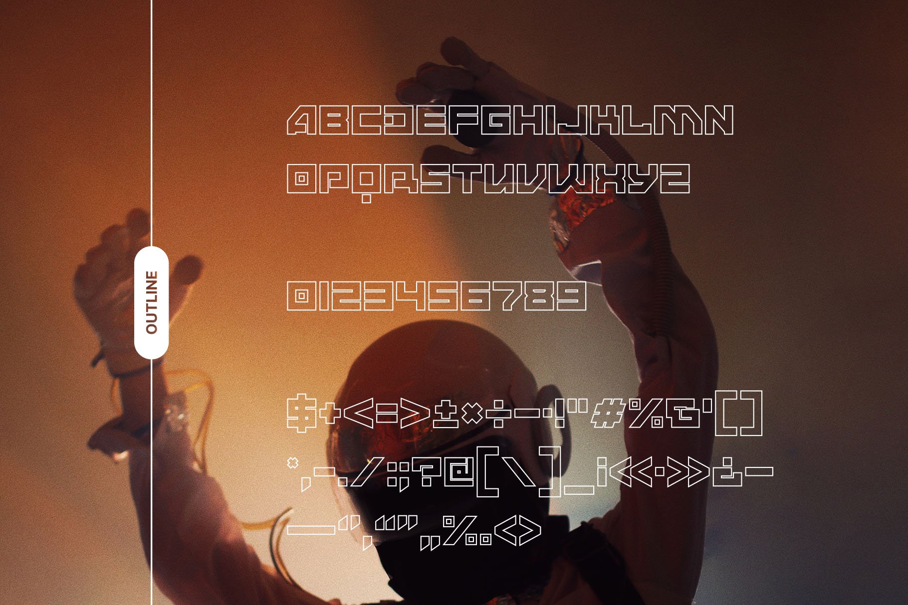 ANDMOREY - Futuristic Display Font