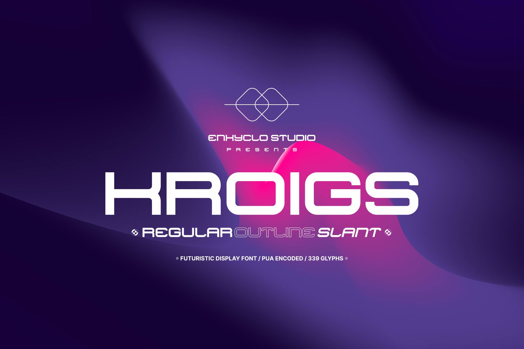 KROIGS - Futuristic Display Font