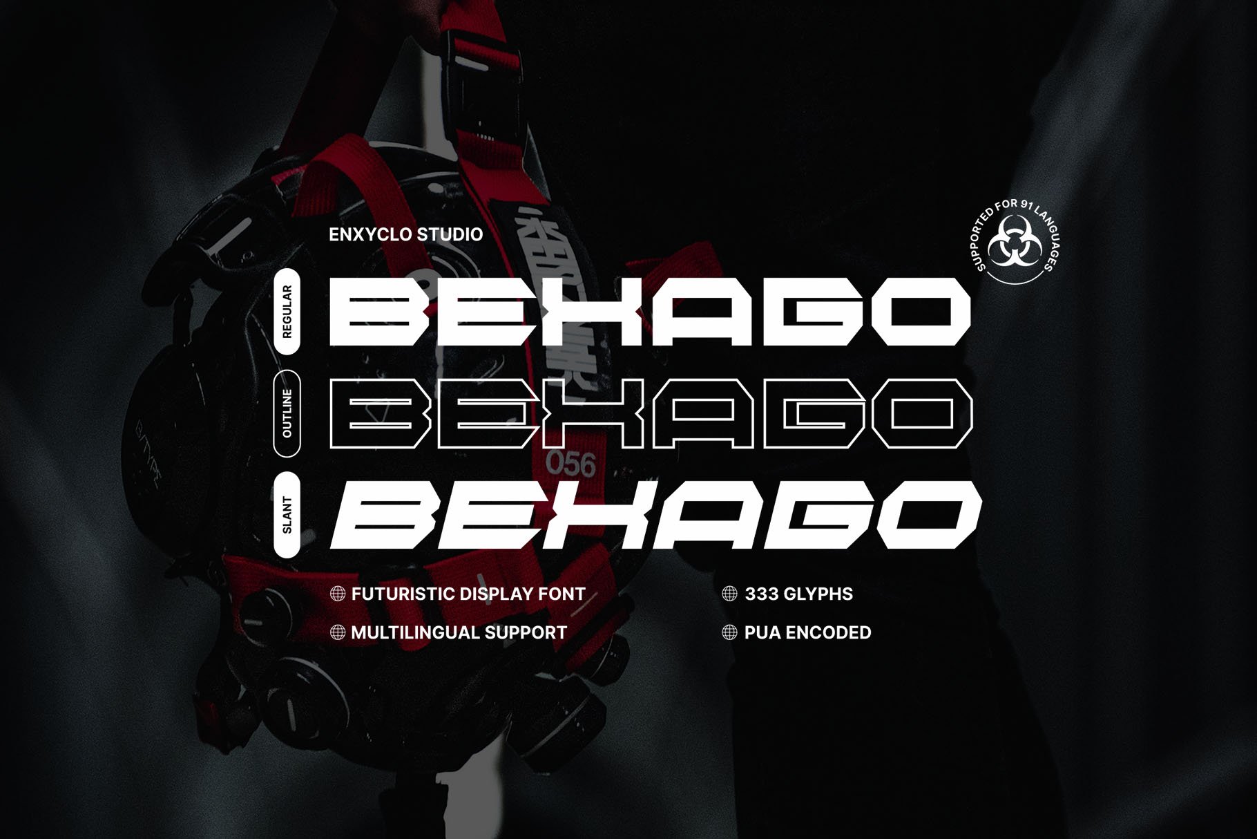 BEXAGO - Futuristic Display Font