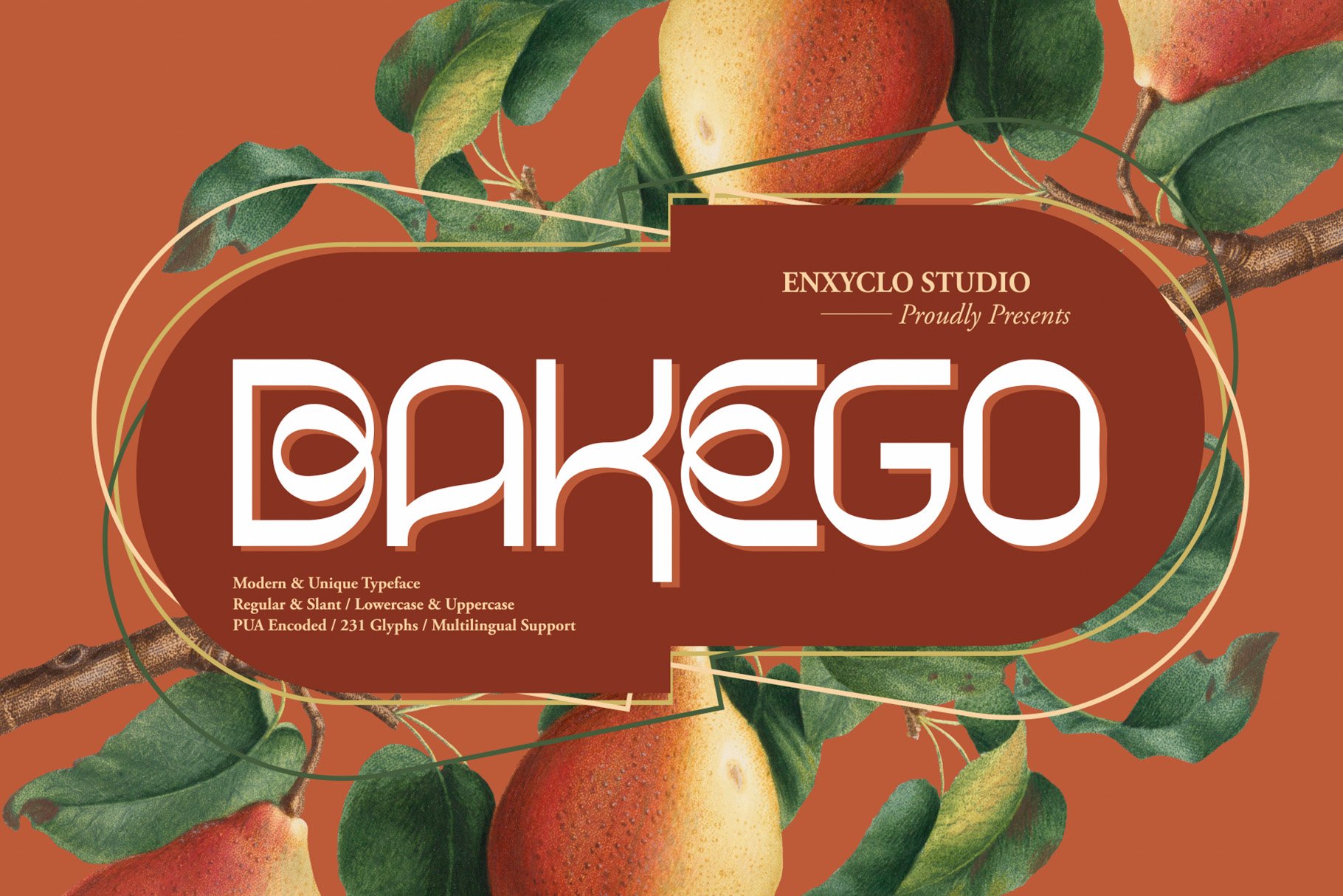 BAKEGO - Unique & Modern Typeface