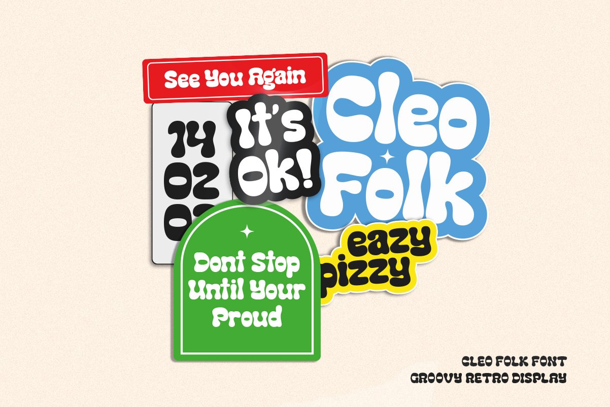 Cleo Folk | Groovy Retro Display