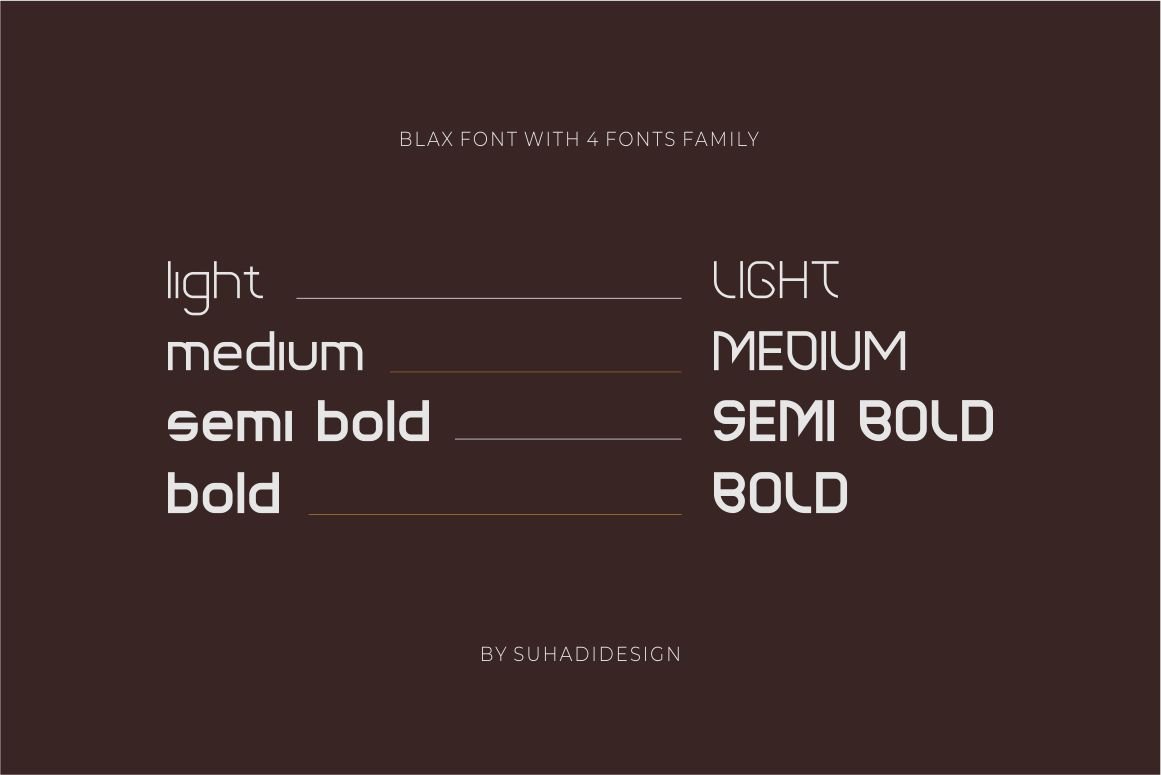 Blax - Sans Serif Alternate Font Family