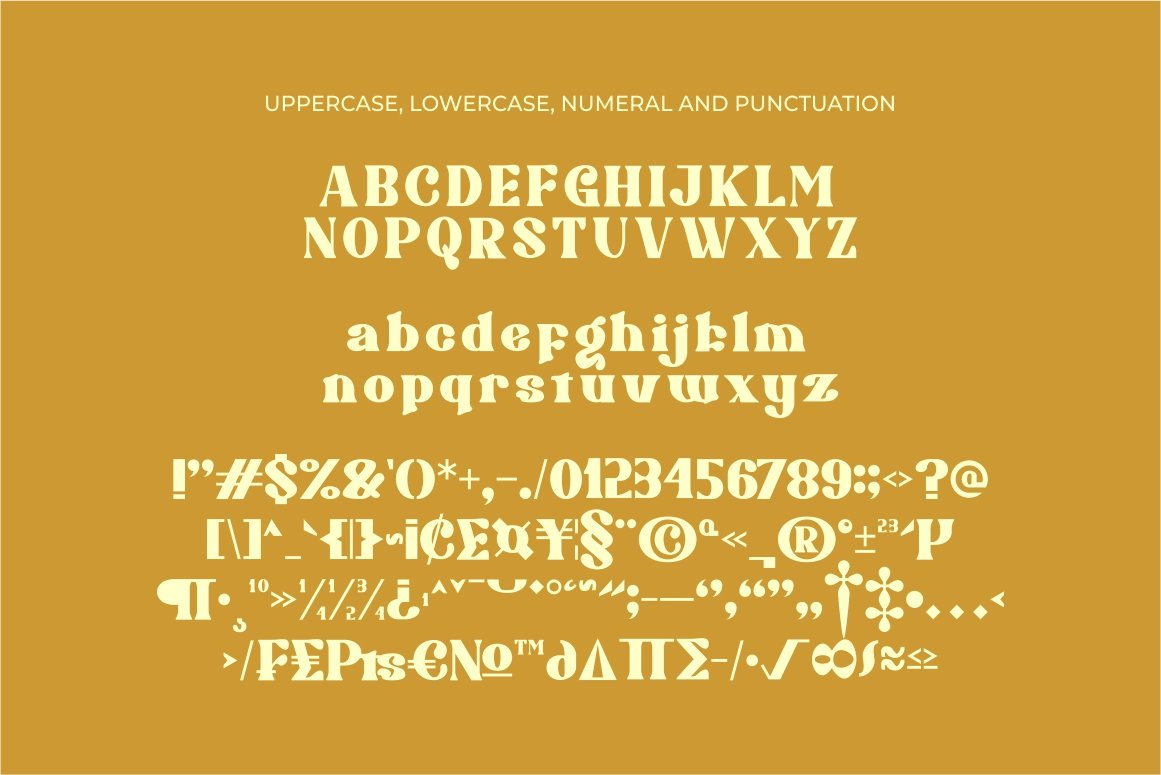 Brigast modern retro typeface font