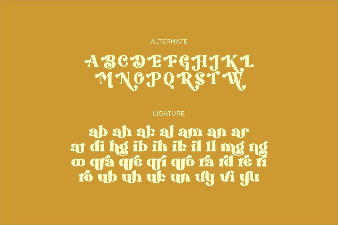 Brigast modern retro typeface font