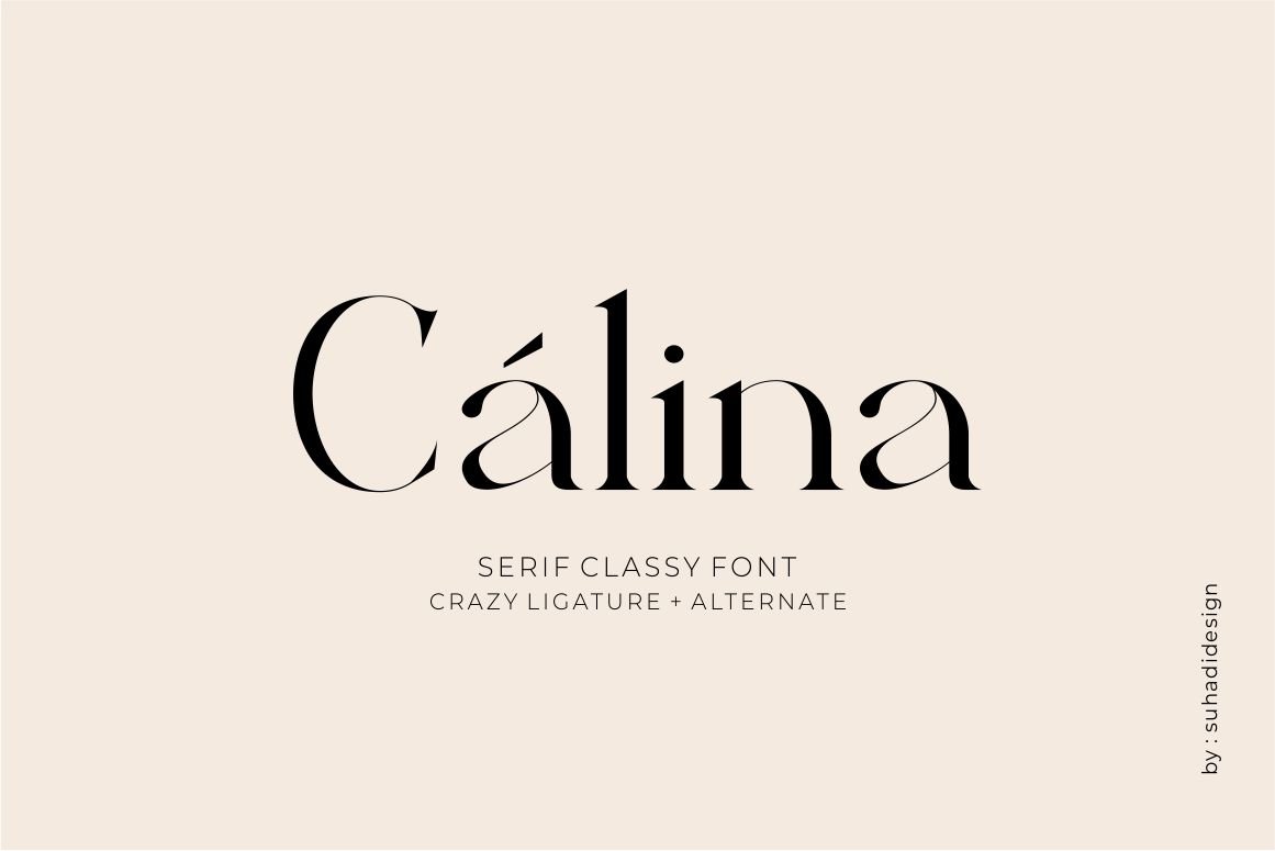 Calina serif classy font