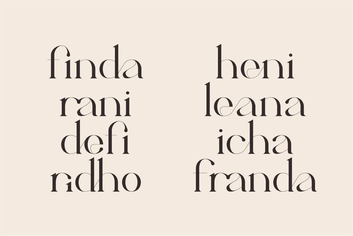 Calina serif classy font