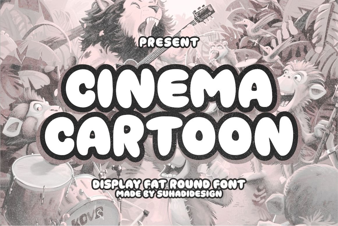 Cinema Cartoon Fat Round Font
