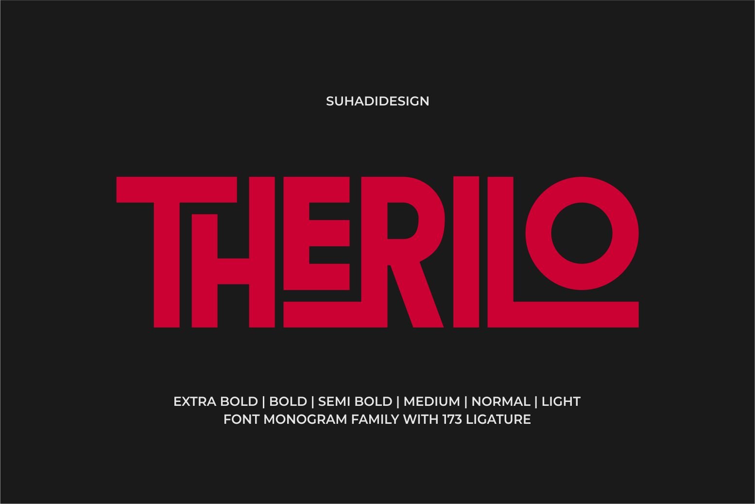 Therilo - Sans Serif Monogram Font