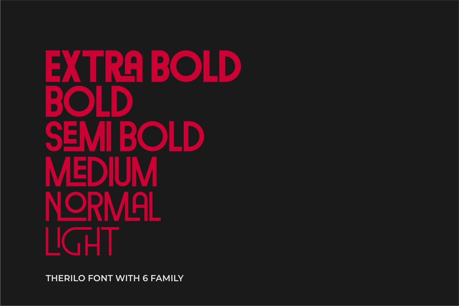 Therilo - Sans Serif Monogram Font