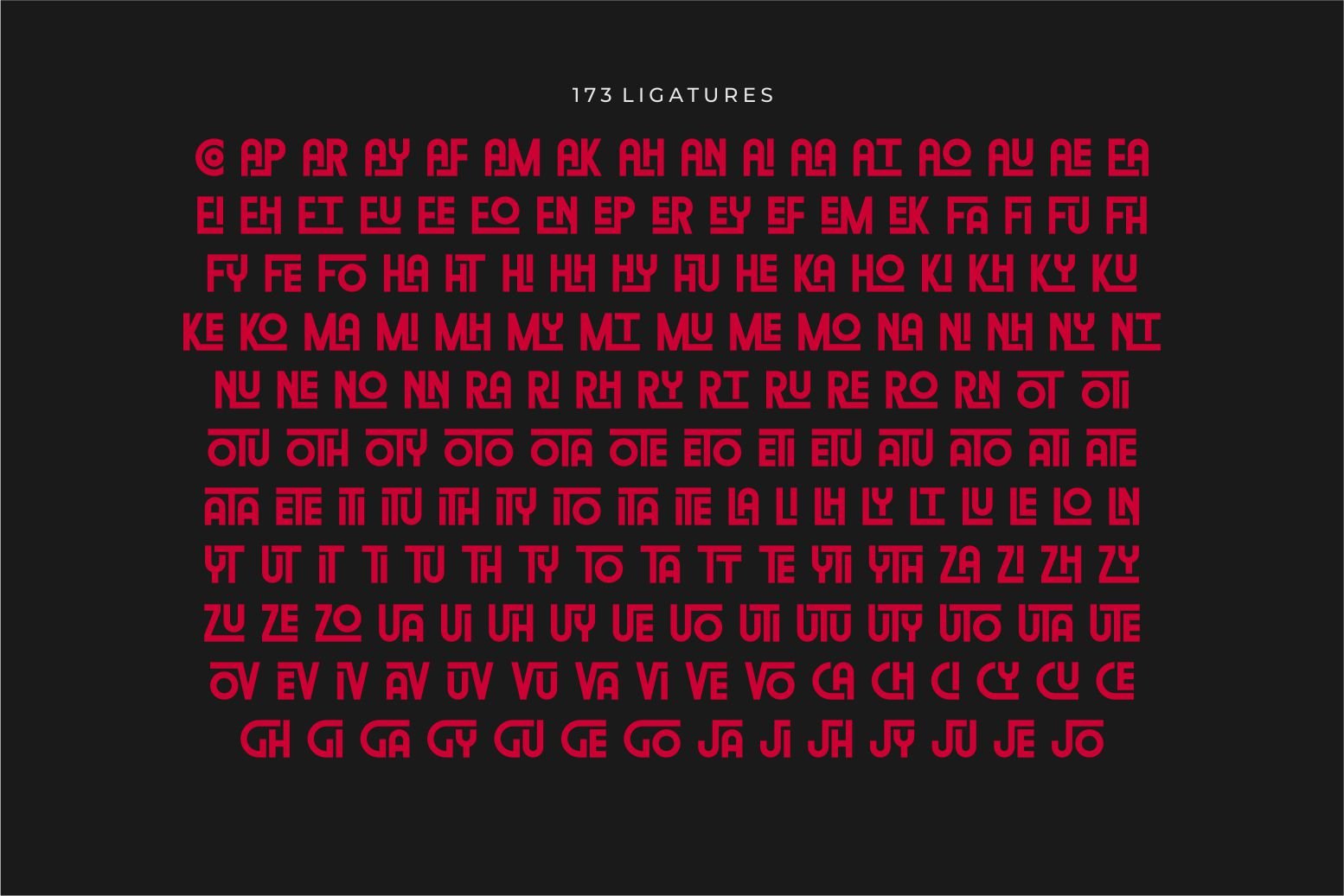 Therilo - Sans Serif Monogram Font