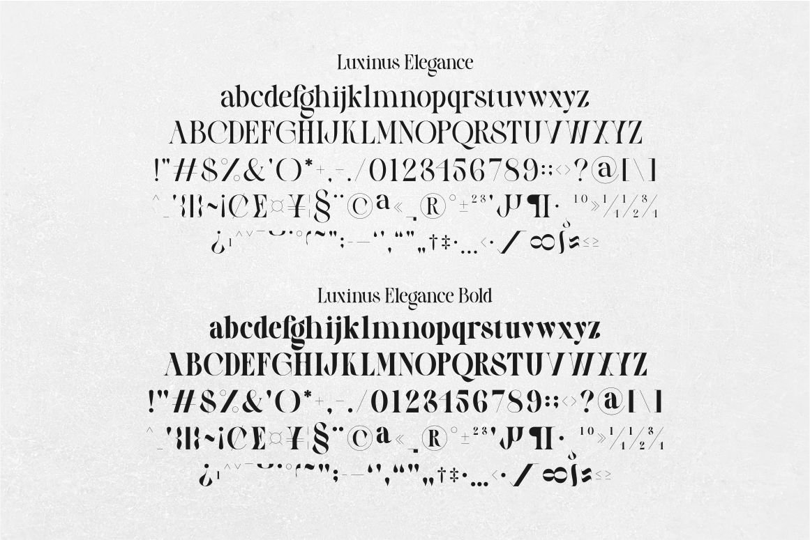 Luxinus Elegance Serif Family With Italic Font