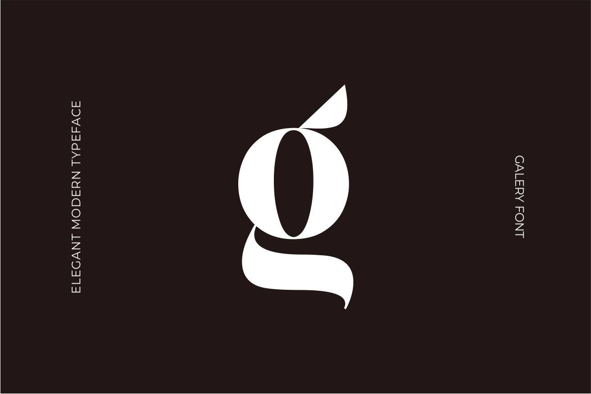 Galery - Elegant Modern Ligature Typeface