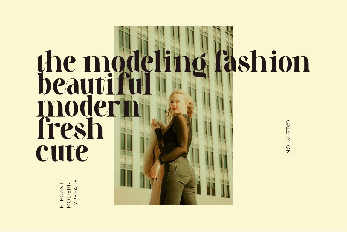 Galery - Elegant Modern Ligature Typeface