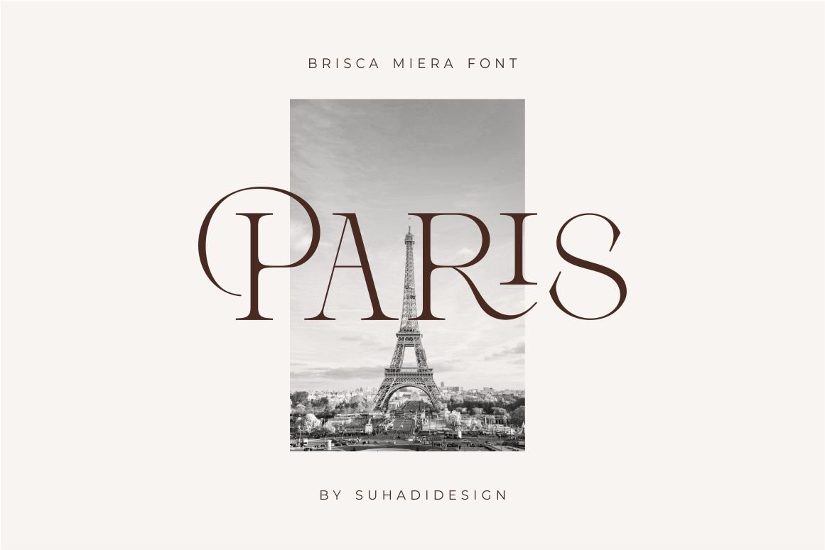 Brisca Miera - Chic Alternate Ligature Serif Font