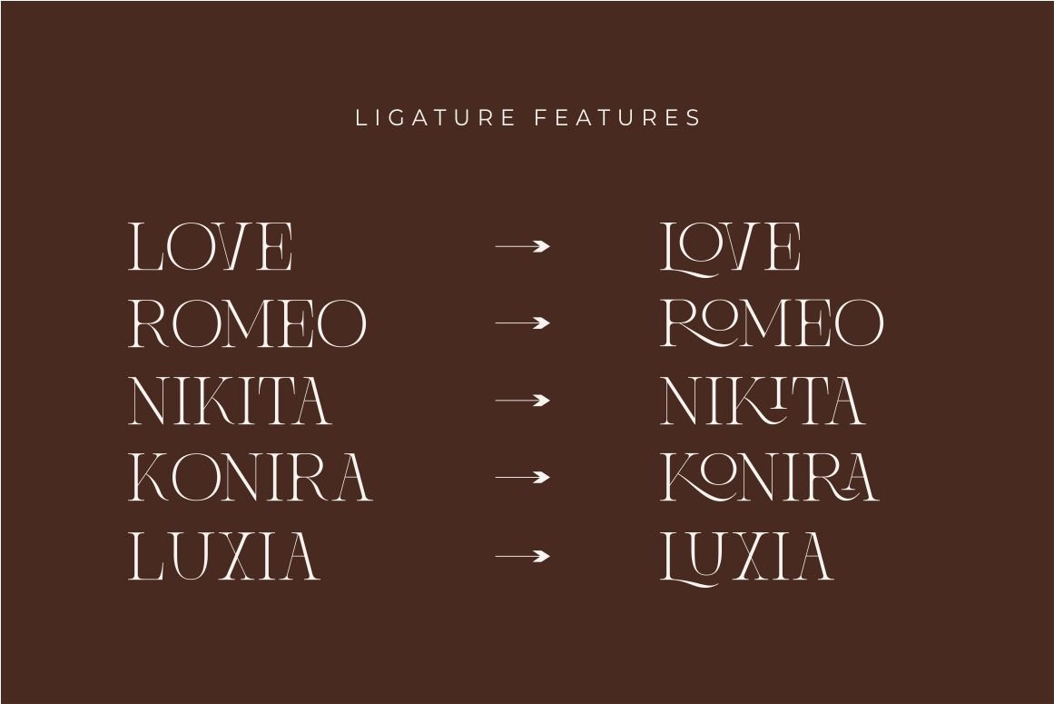 Brisca Miera - Chic Alternate Ligature Serif Font