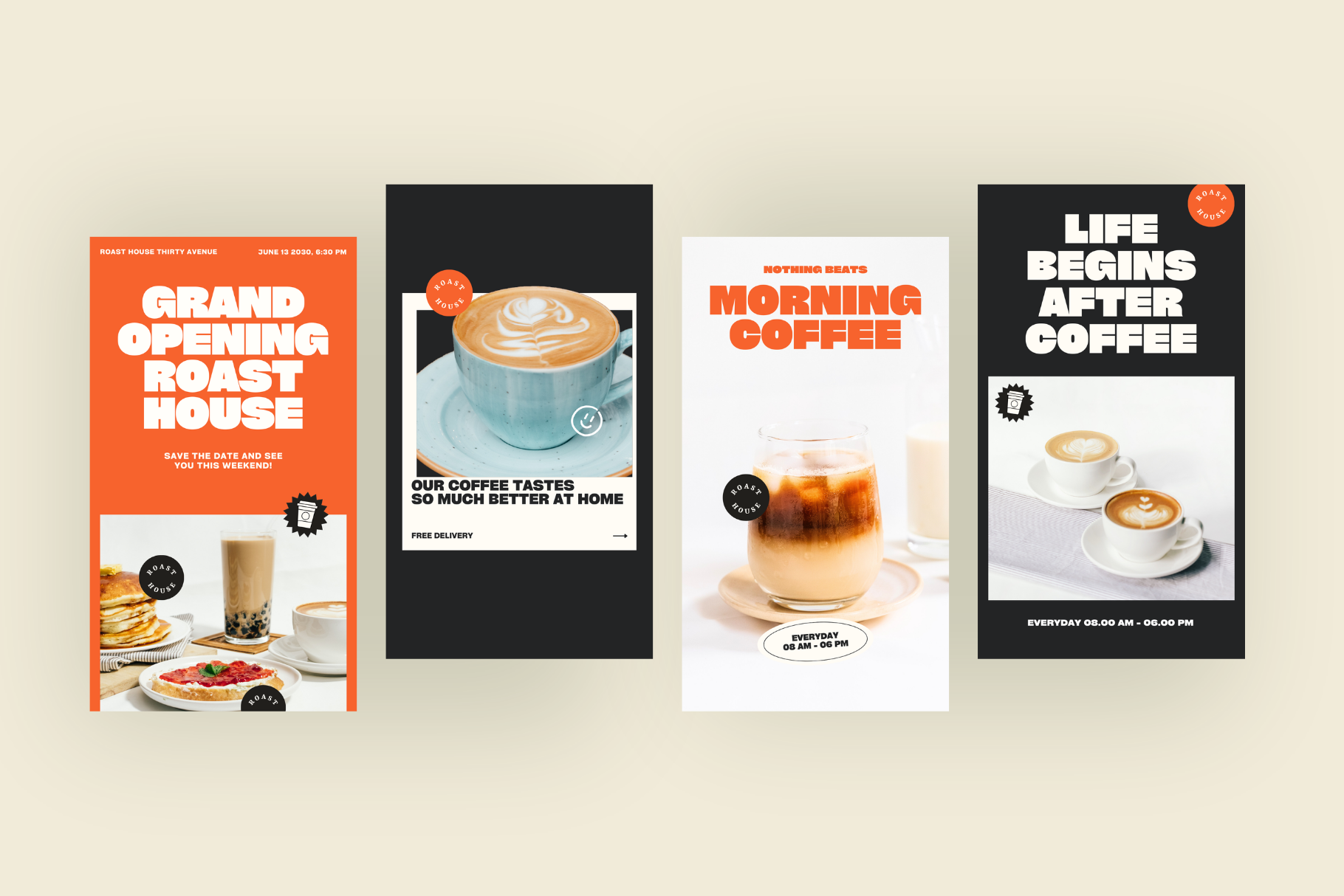 Coffee Shop Social Media Pack | Canva Templates