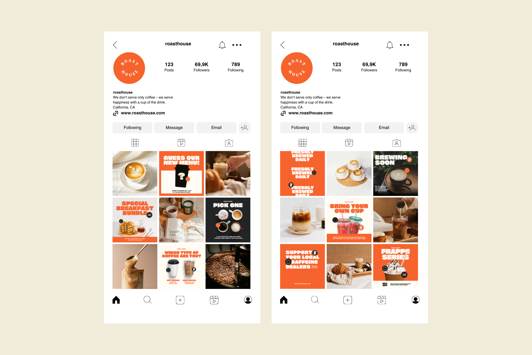 Coffee Shop Social Media Pack | Canva Templates