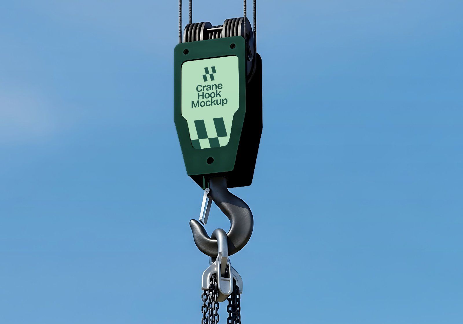 Premium Branding Green Construction Mockup