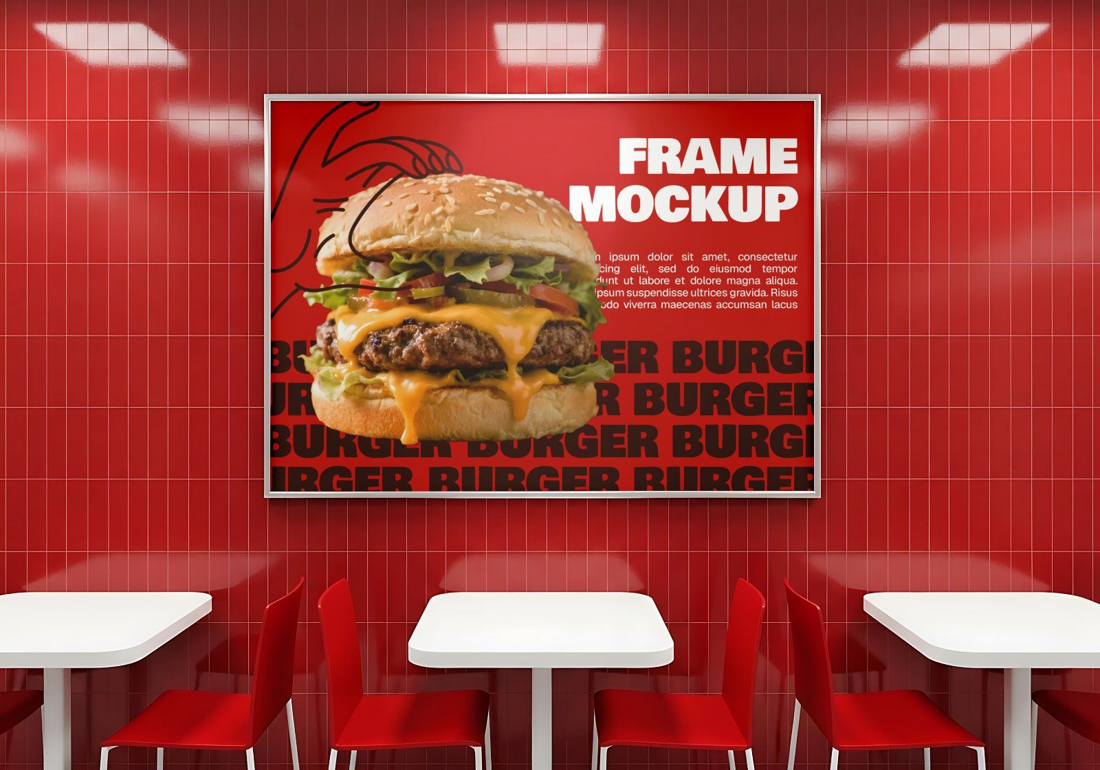 Burger Restaurant Branding Mockup Bundle | 15 Premium PSD Mockups | Fast Food Packaging & Menu Mocku