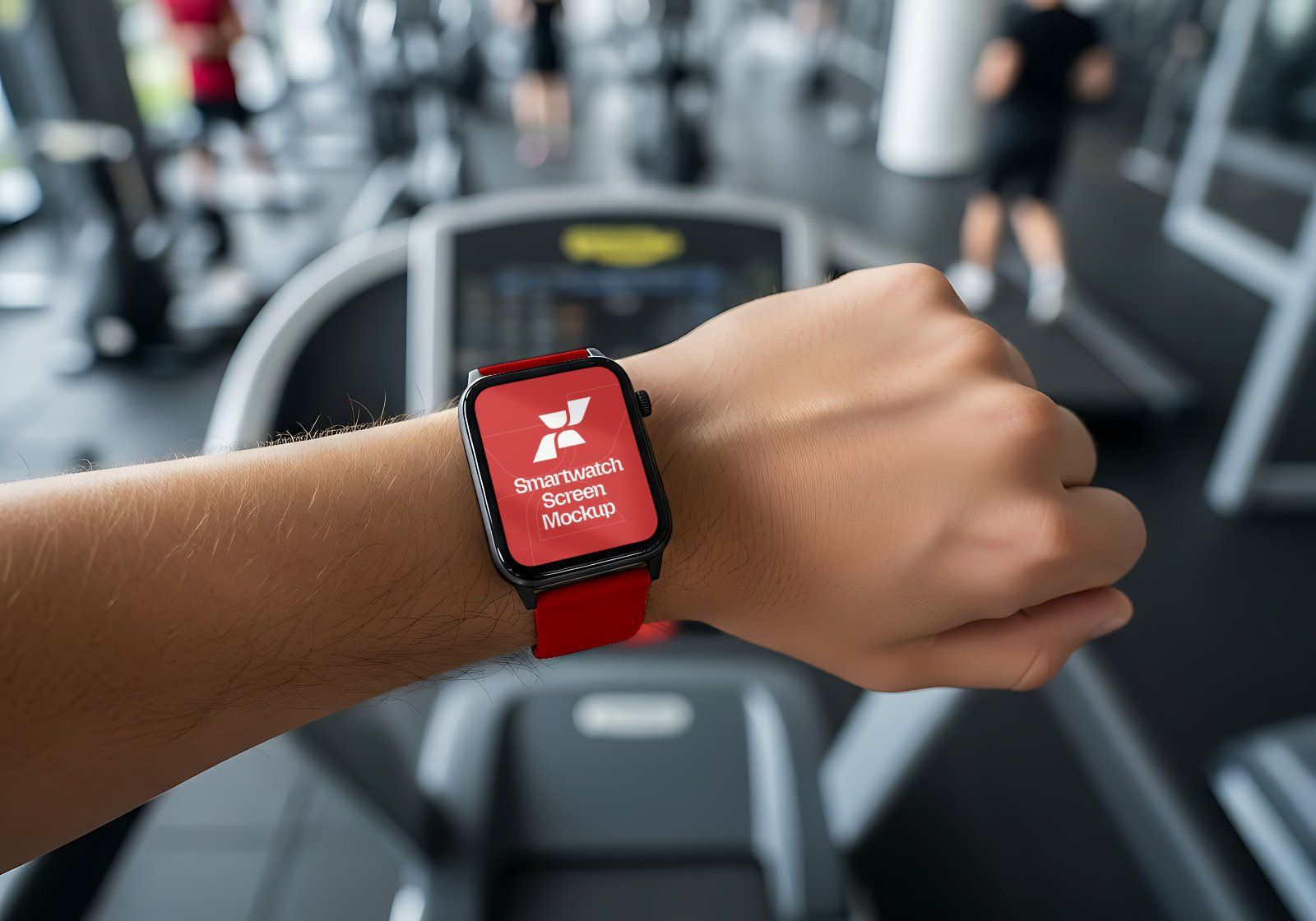 Premium Branding Red Gym Mockup