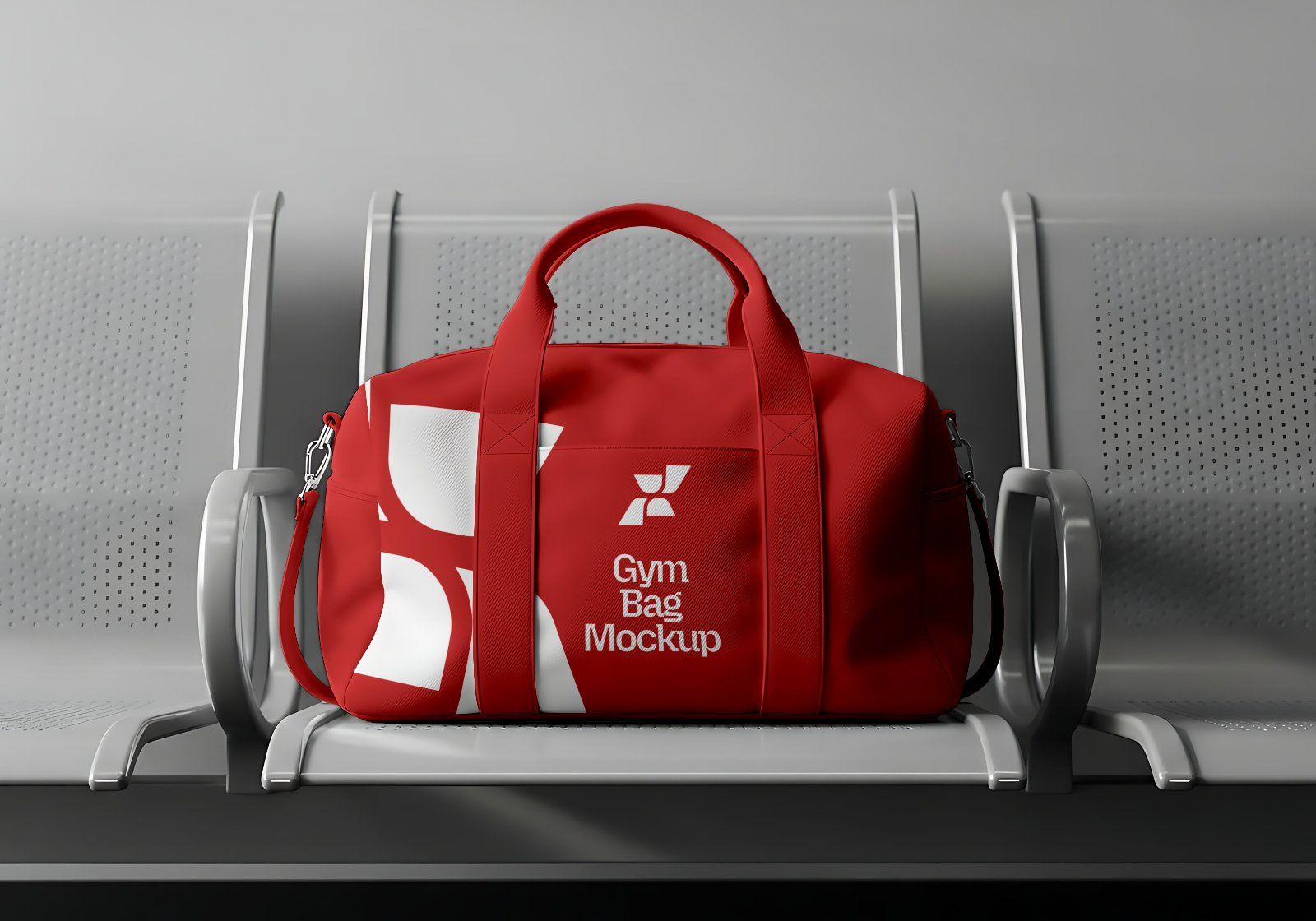 Premium Branding Red Gym Mockup