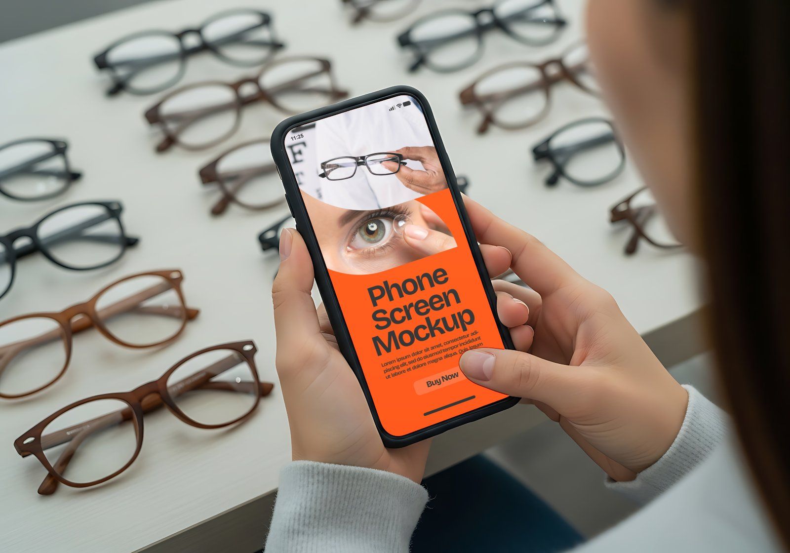 Glasses Shop Mockup Bundle - 15 PSD Templates for Eyewear Branding & Store Display