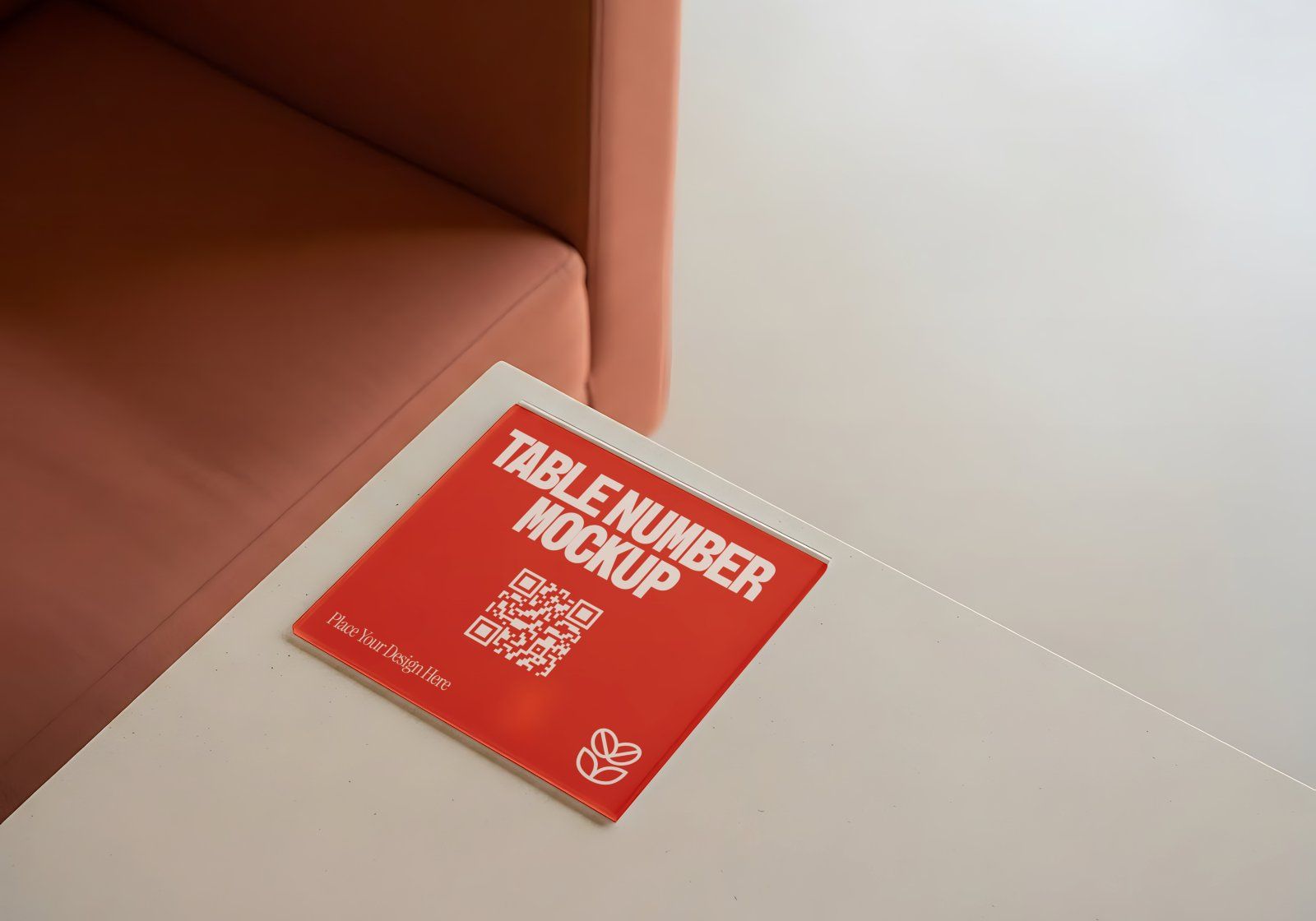 Premium Branding Red Store Coffee Mockup