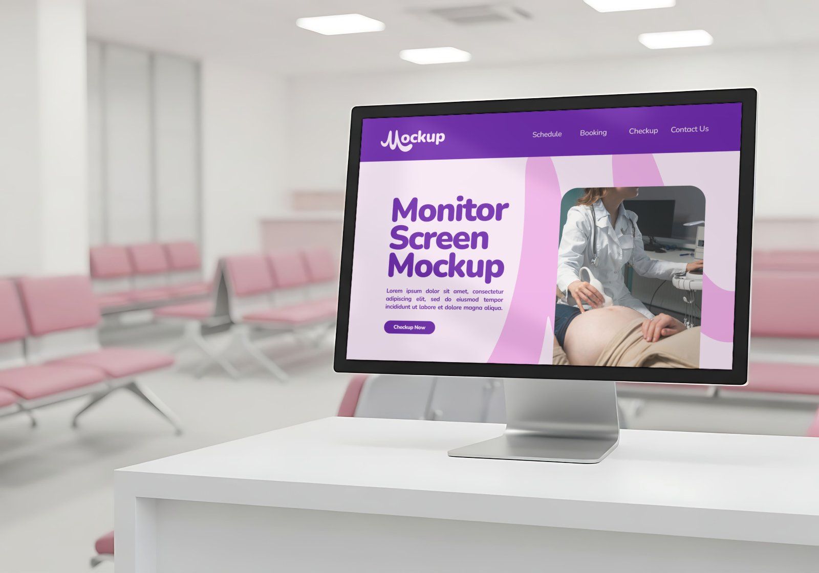 Obstetrics Clinic Mockup Bundle – 15 PSD Templates for Medical & Healthcare Branding