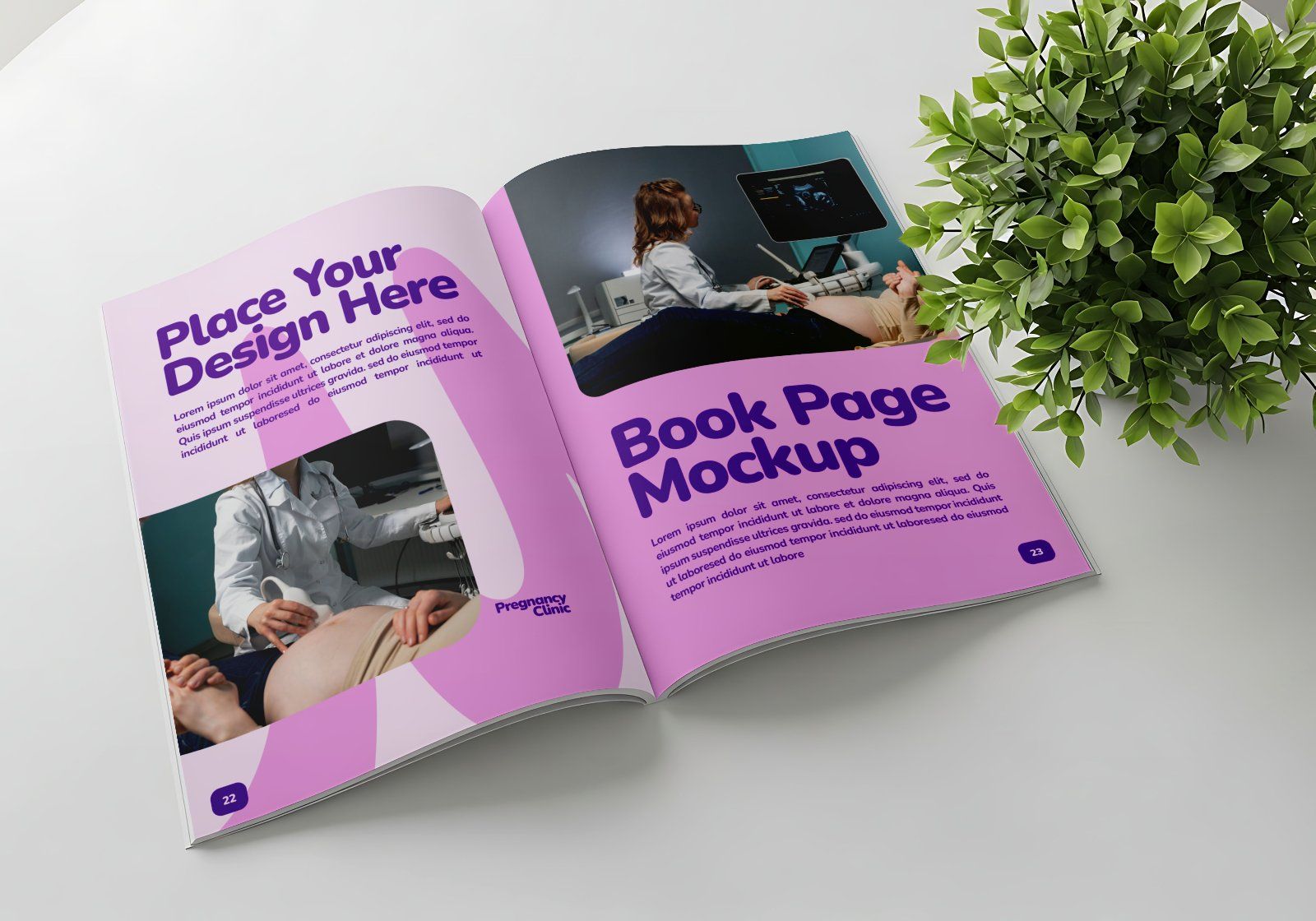 Obstetrics Clinic Mockup Bundle – 15 PSD Templates for Medical & Healthcare Branding