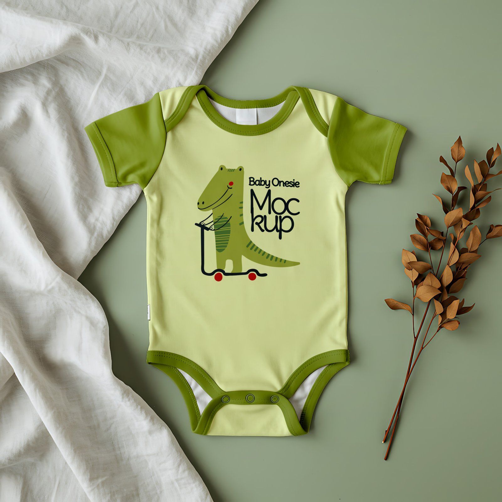 10 Premium Onesie Baby Clothes Mockup